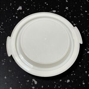 Tupperware Replacement Base 719 Cake Pie Carrier Bottom Plate White 10" Vintage